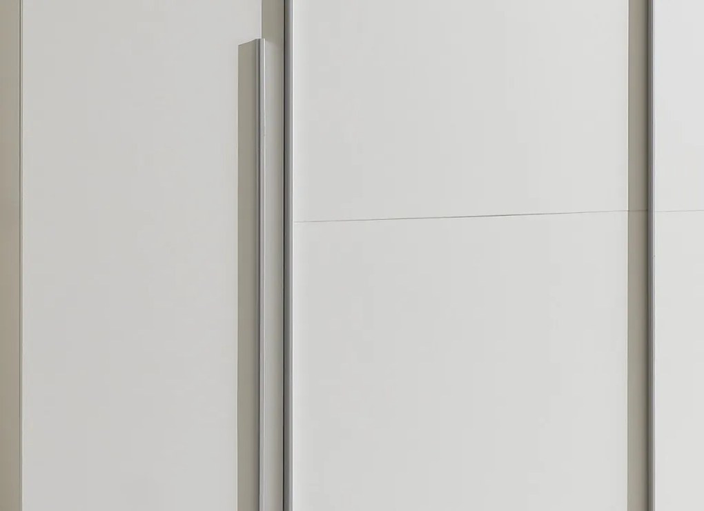 Šatníková skriňa Maturs, 267 cm, biela