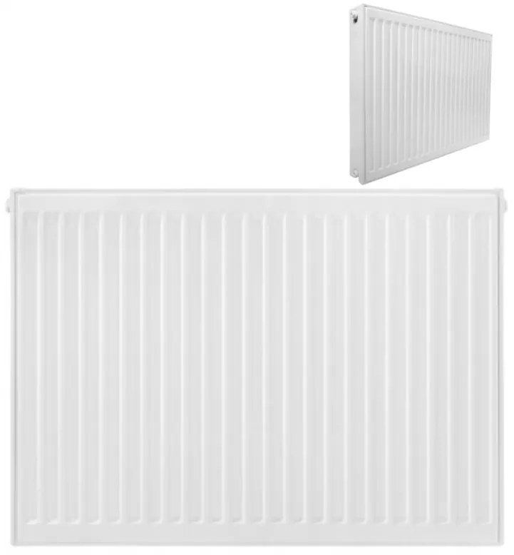 Invena Prov V22, panelový oceľový radiátor 600x2200 mm, 3648W, pre spodné a bočné pripojenie, biela, INV-UG-93-622-KPL
