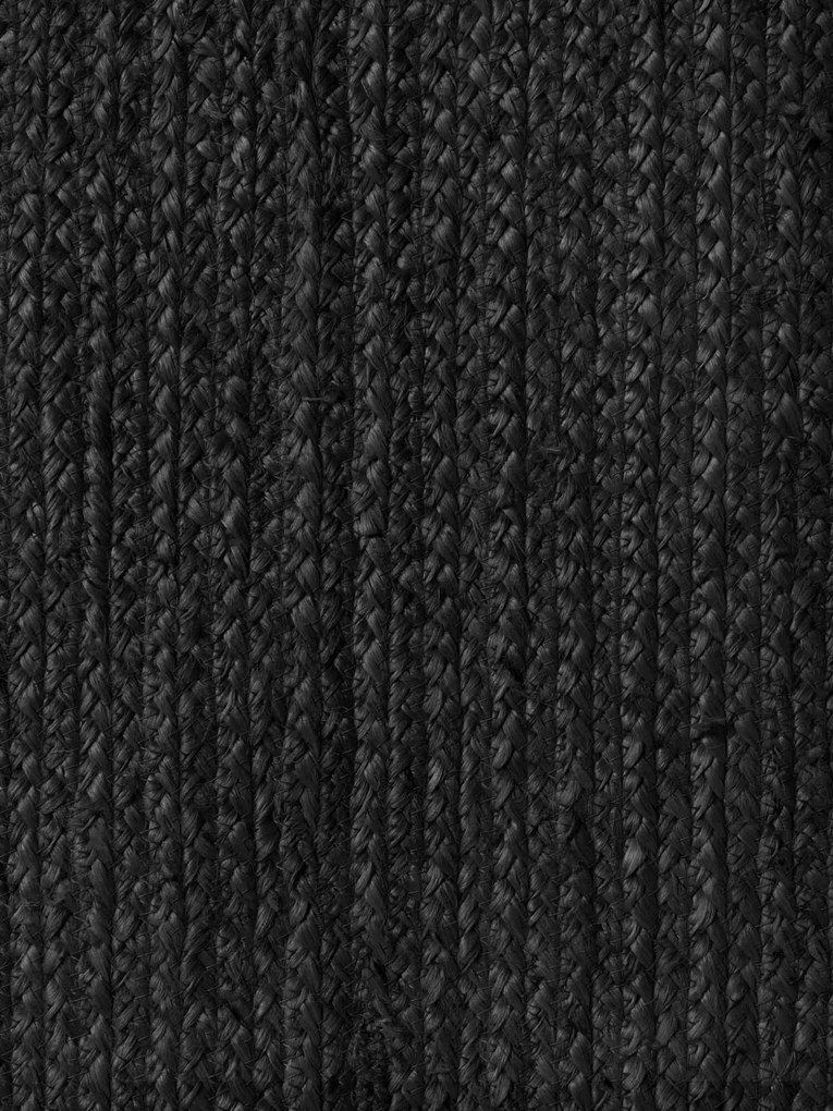 Kusový koberec Jute Braided 106322 Black ovál, 160x230 ovál, čierna, chodba / predsieň, Hanse Home
