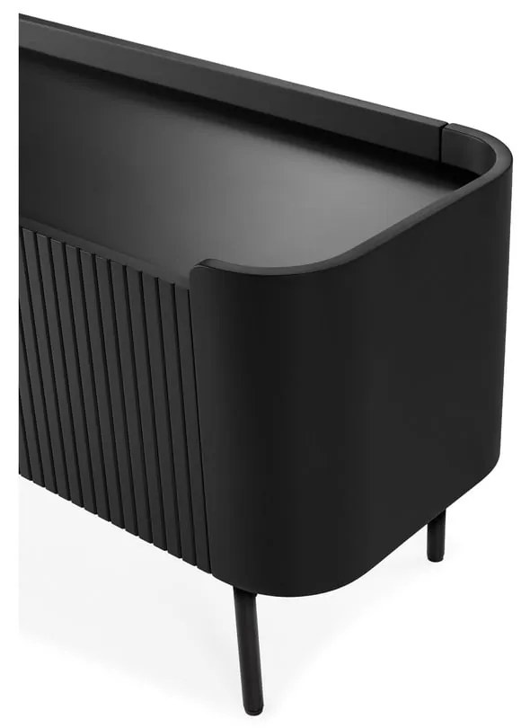 Čierny TV stolík 180x55x40 cm Willa – MOME