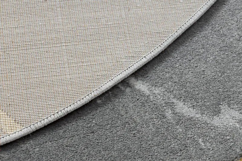 Kusový koberec Emerald geometric 1012 grey and gold kruh, 200x200 (priemer) kruh, šedá, chodba / predsieň, Dywany Łuszczów