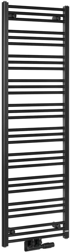 Bruckner Bruckner, ALBRECHT vykurovacie teleso 500x1570 mm, stredové pripojenie, čierna matná, 600.115.6