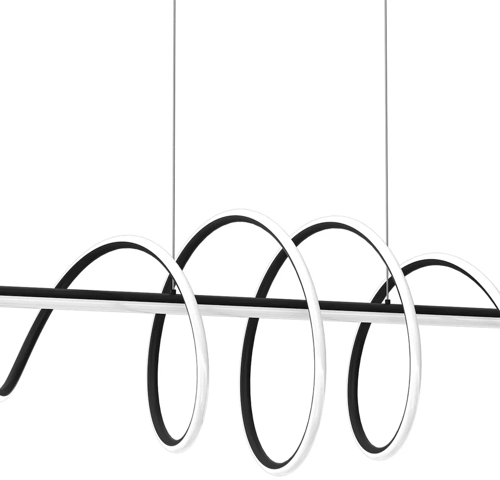 Závesné LED svietidlo Twist, 1x LED 90w, 4000k, b