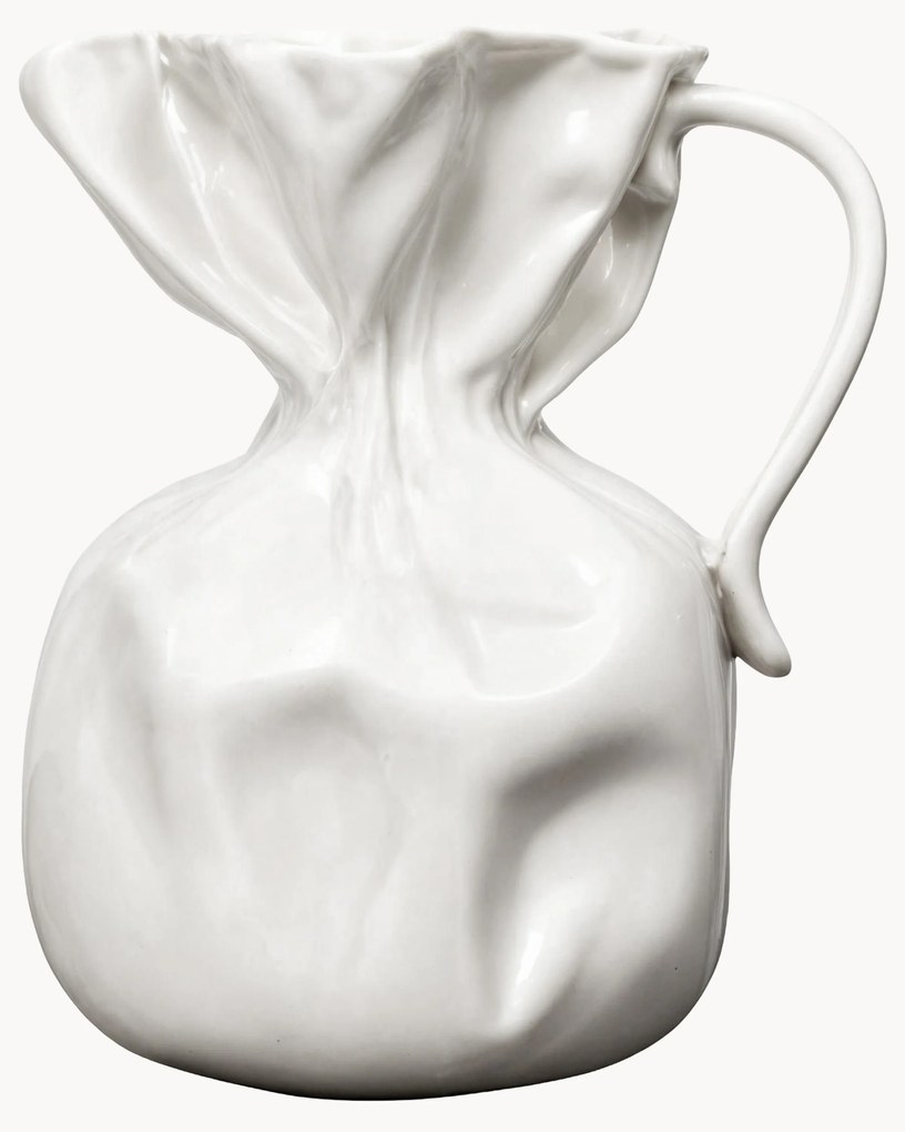 Váza z porcelánu Crumple, V 26 cm
