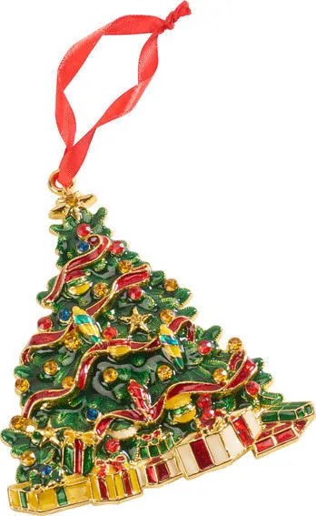 Závesný kovový stromček 12 cm Christmas Toys