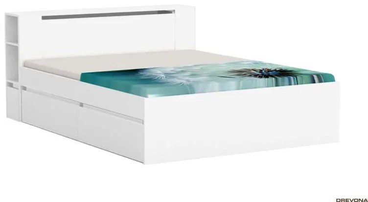 Drevona, posteľ, REA AMY 160, graphite