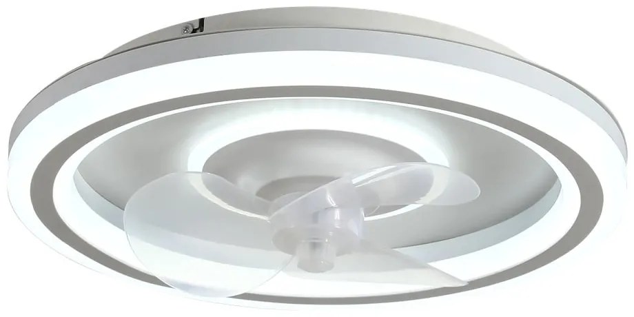 Biele LED stropné svietidlo na diaľkové ovládanie/s ventilátorom Alan – SULION