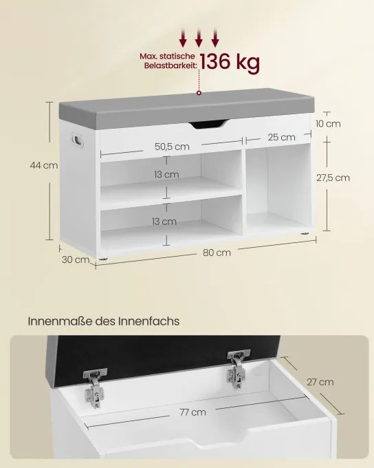 Botník so sedením LHS030W01