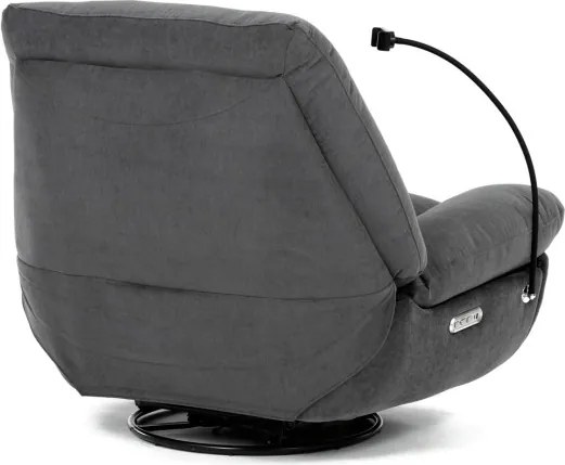 Polohovacie kreslo sivé, elektrické TV-7089 GREY2