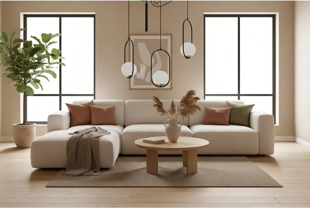 Závesné svietidlo Florence Spider, 3x biele sklenené tienidlo, b/g, U