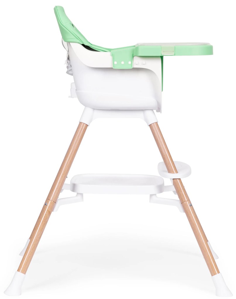 EcoToys Detská jedálenská stolička 2v1, zelená ECOTOYS