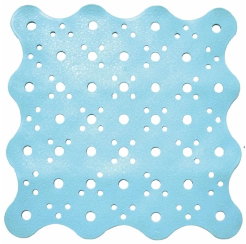 Protišmyková kúpeľňová podložka 51x51CM JE-5151TPE modrá