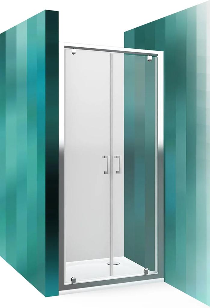 ROLTECHNIK Sprchové dvere dvojkrídlové LLDO2/800 brillant/transparent 552-8000000-00-02
