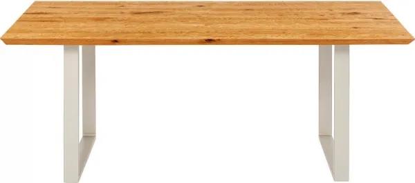 KARE DESIGN Stôl Symphony Oak strieborná 160×80 cm 76 × 160 × 80 cm