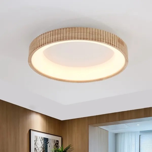 Brilagi - LED stropné svietidlo FALCON WOOD MODERN LED/40W/230V pr. 60 cm drevo