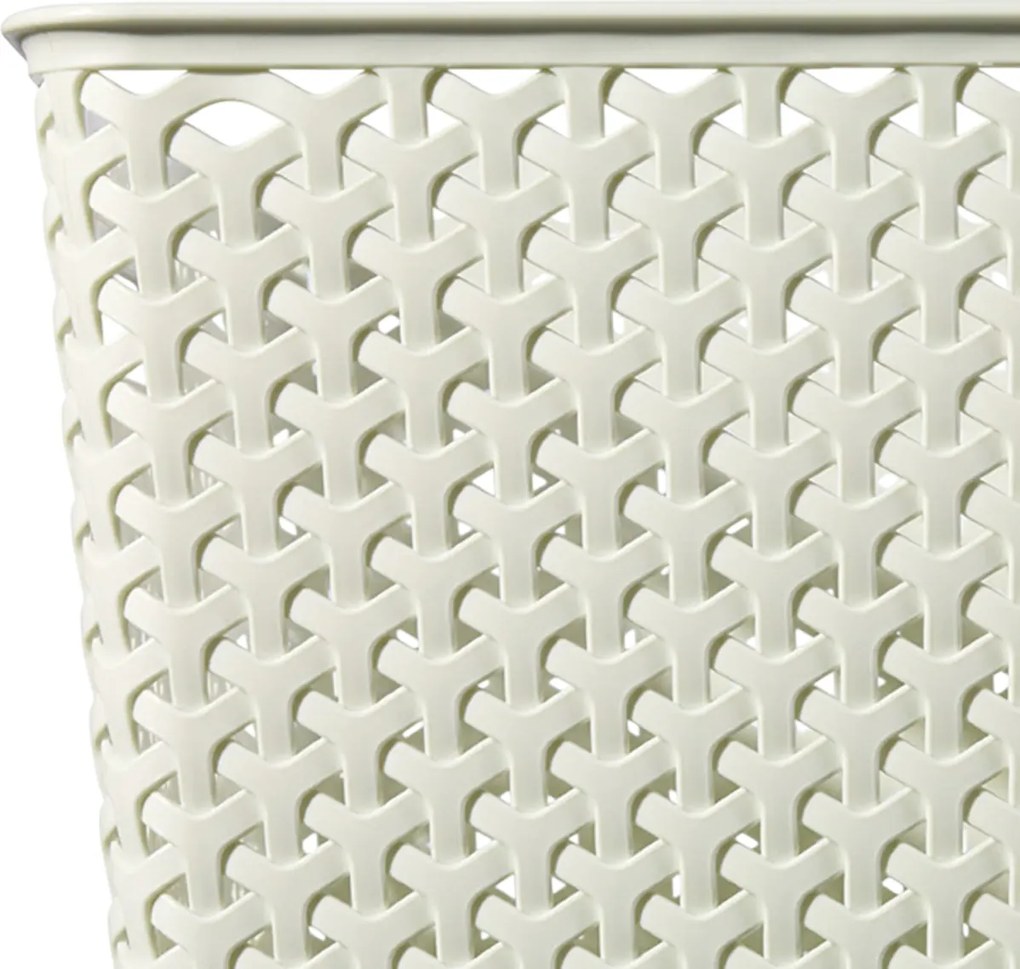 Úložný box RATTAN 'Y' STYLE - L krémový, Curver