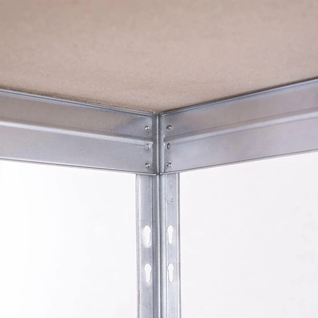 Kovové regály RIVET PRO 180x180x45 DTD drevotrieska 5 úrovní pozinkovaná