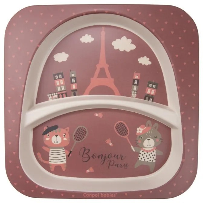 Súprava detského riadu Bonjour Paris Red