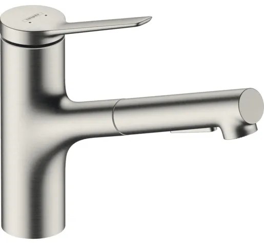 Drezová batéria Hansgrohe Zesis M33 s vyťahovacou spŕškou, 2 prúdy nerez 74821800, 1 ks