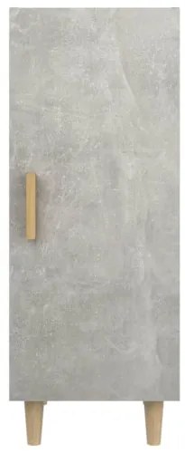vidaXL Komoda betónovo sivá 34,5x34x90 cm spracované drevo-
