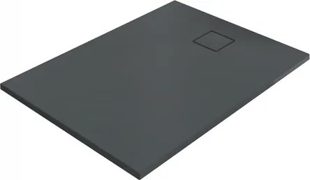 Hüppe EasyFlat sprchová vanička obdĺžniková 140x100 cm liaty mramor antracitová matná EF0217.128