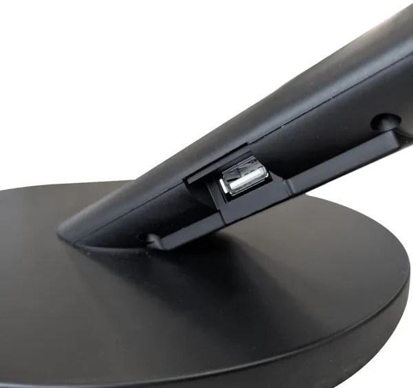 LED Stmievateľná dotyková stolná lampa OPTIMUM LED/7W/230V 3000/4000/6000K čierna