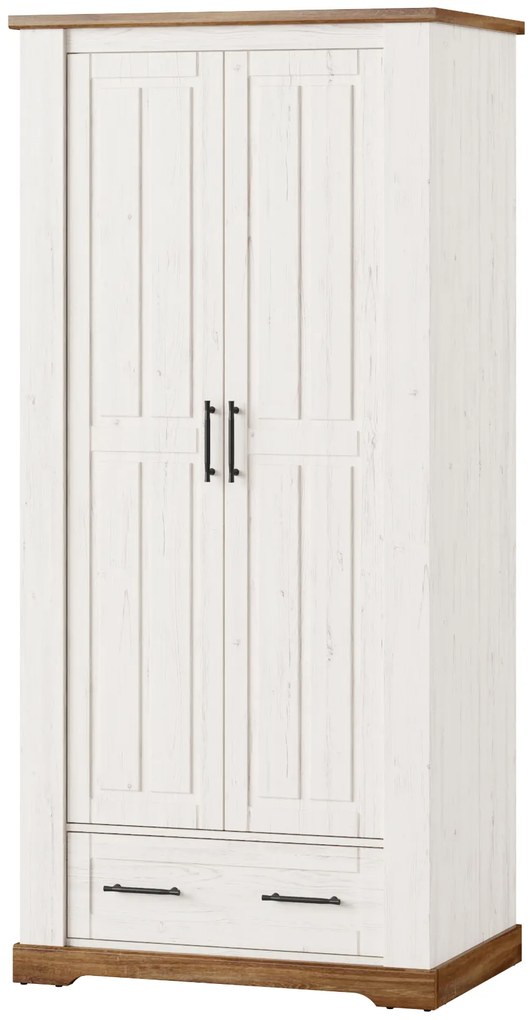 Šatní skříň Country 70 94 cm dub Stirling/borovice Andersen