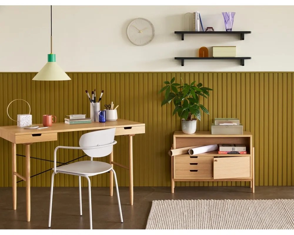 Pracovný stôl v dekore duba 55x120 cm Studio – Hübsch