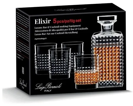 Luigi Bormioli ELIXIR whisky set (1 + 4)