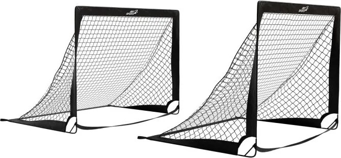 Sada skladacích futbalových bránok Goal Master 2 ks - čierna