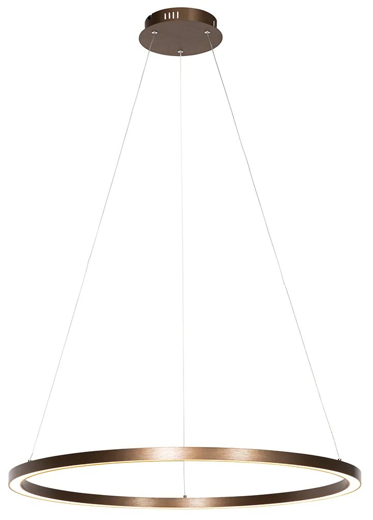 Závesné svietidlo bronzové 80 cm vrátane LED s 3-stupňovým stmievaním - Girello