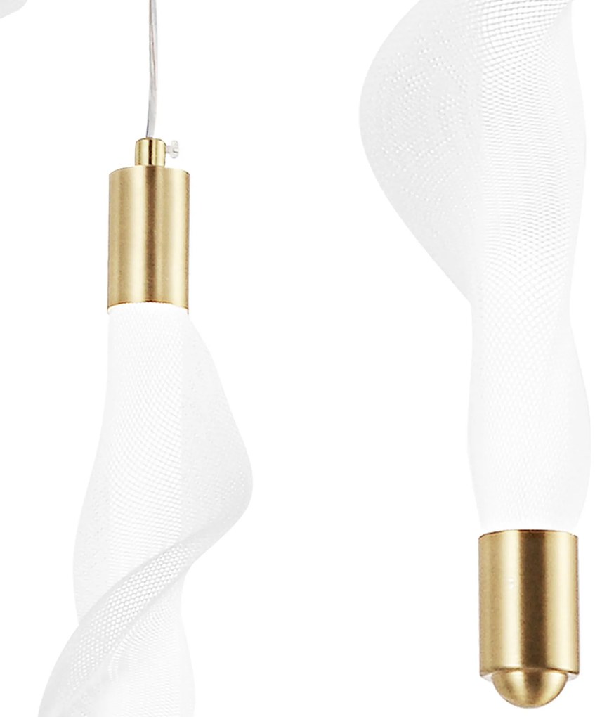 Toolight Toolight, LED stropné svietidlo 27W, 4000K, G009-3CPR, biela-zlatá lesklá, OSW-06316