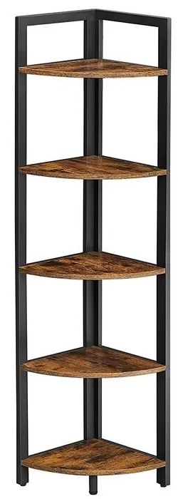 VASAGLE 5-poschodová rohová knižnica LLS803B01