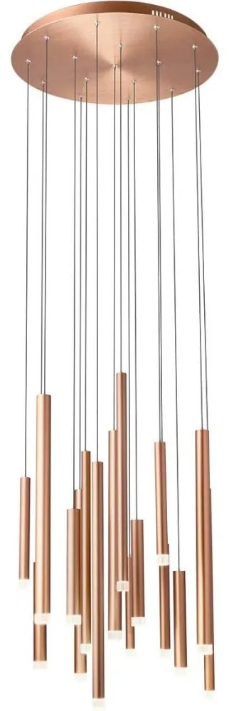 Redo 01-2059 - LED Luster na lanku MADISON 16xLED/4W/230V meď