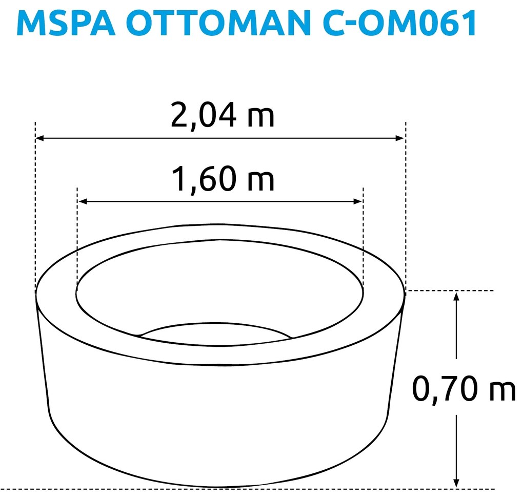 Mspa | Vírivý bazén MSPA Ottoman C-OM061 | 11400249