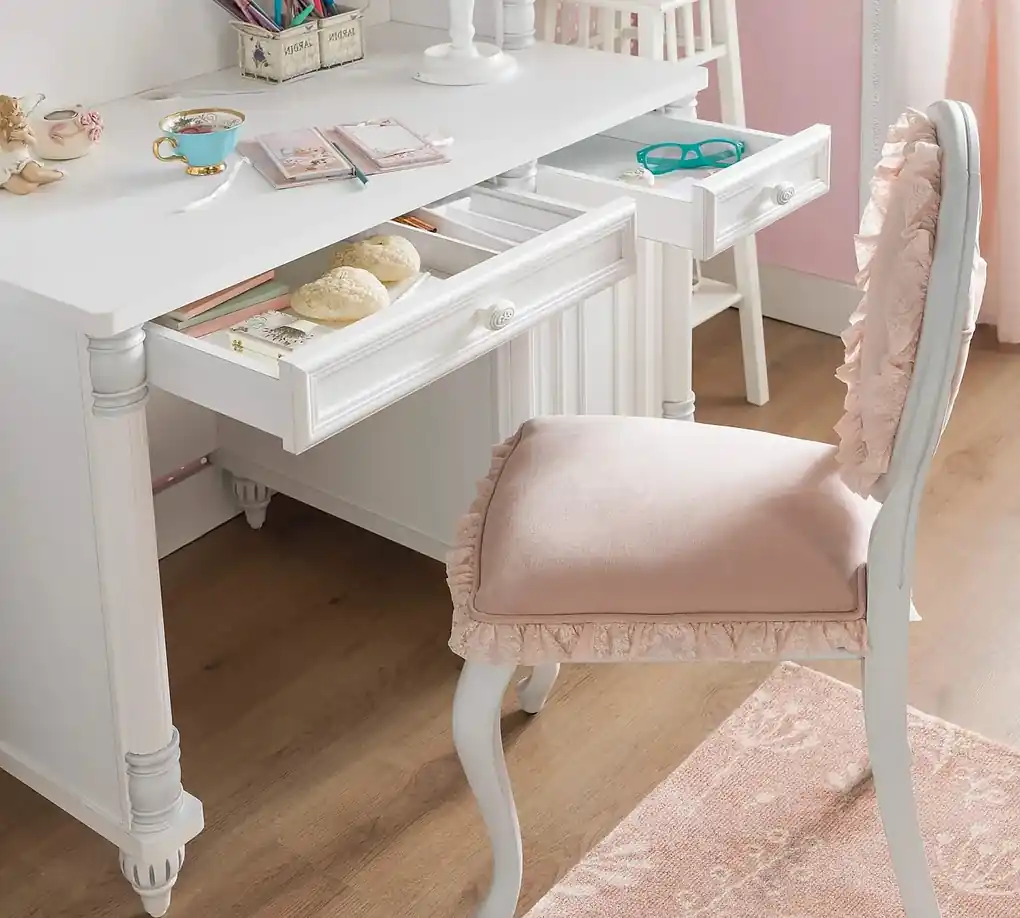 Písací stôl Carmen - biela | BIANO