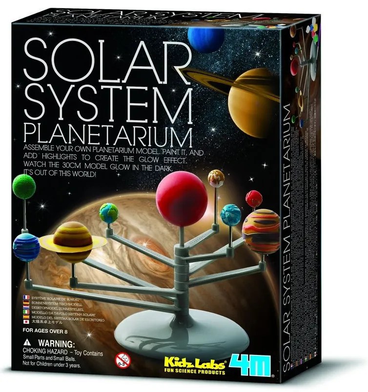 Model slnečnej sústavy - svietiaci v tme