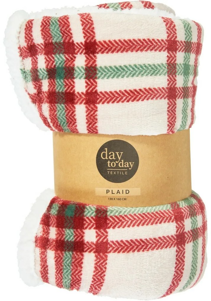 Baránková deka Checkered 160 x 130 cm