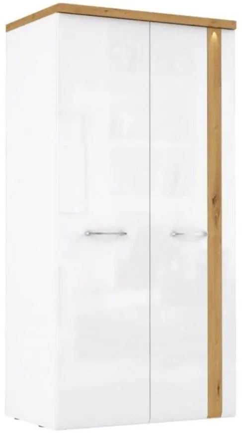 Skriňa Tuluza TUZS821 97x196 biela/artisan