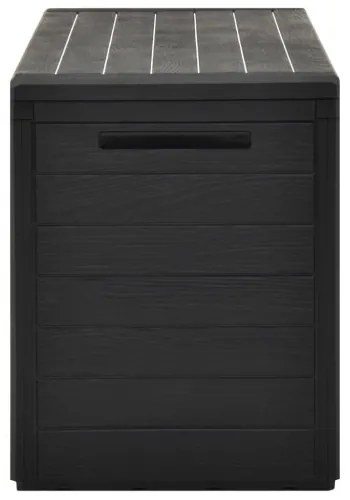 vidaXL Záhradný úložný box antracitový 116x44x55 cm-