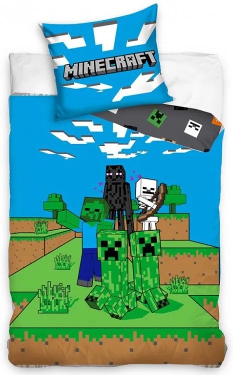 Detské obliečky Minecraft Mob Monsters 140x200/70x90 cm