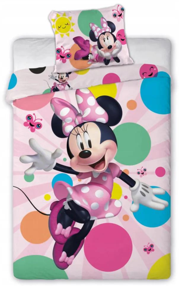Detské obliečky Minnie Mouse 10 140x200 70x90 cm 100% Bavlna Faro