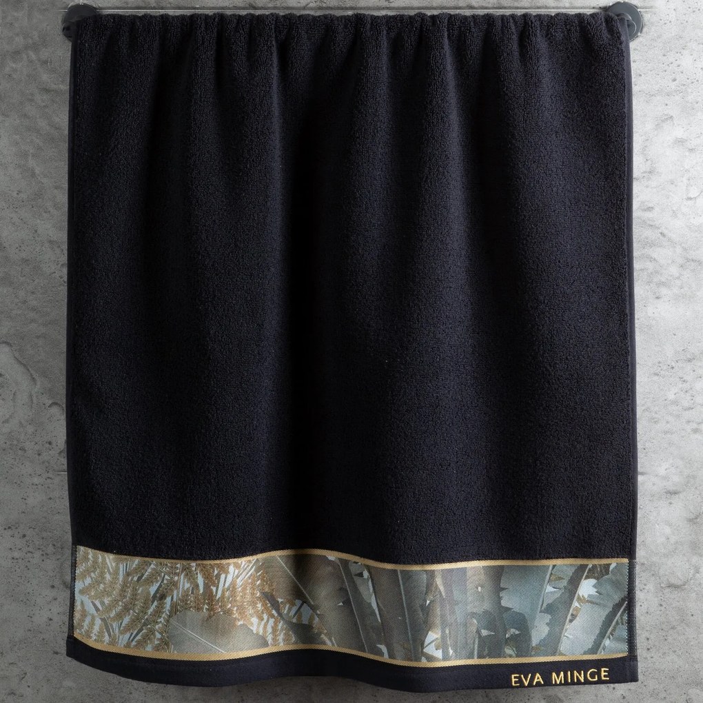 FROTÉ UTERÁK EVA MINGE17 70X140 CM ČIERNA