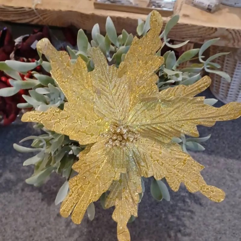 DECOLED Umelý kvet zlatý, 29 cm