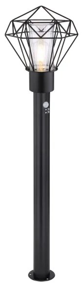 Globo 31357S - Vonkajšia lampa so senzorom HORACE 1xE27/15W/230V IP44