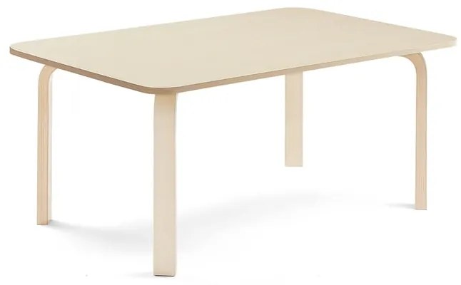 Stôl ELTON, 1200x800x530 mm, laminát - breza, breza