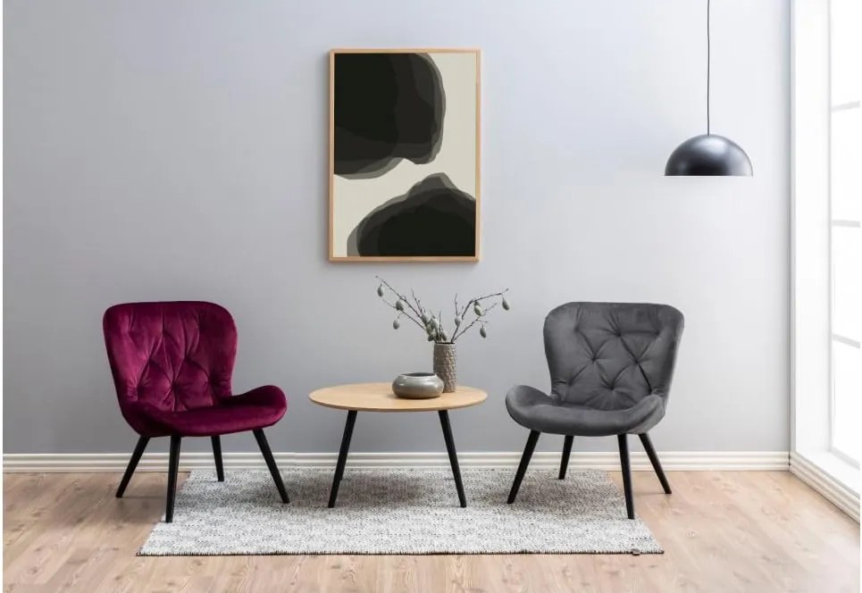 Konferenčný stolík s dyhou z jaseňa Actona Stafford, ⌀ 80 cm