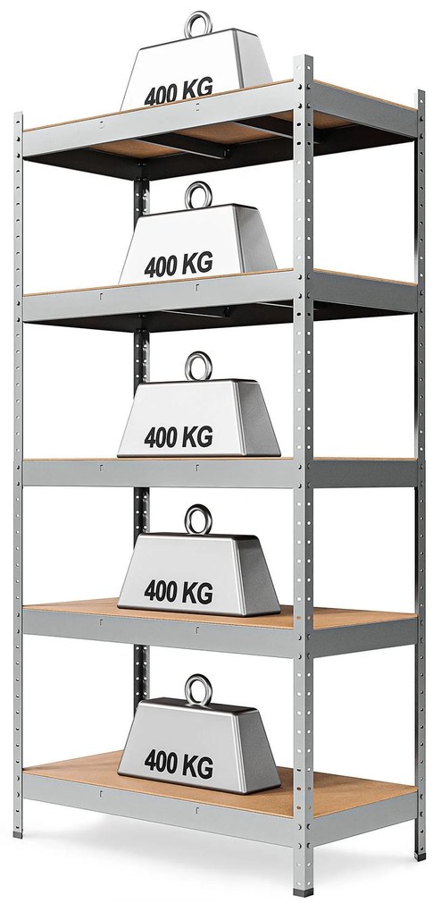 Marbo Kovový Regál Série Heavy 200x100x45 pozinkovaný Rozmer regálu: 200x100x45, Počet Políc: 6, Celková nosnosť regálu: 2400 KG