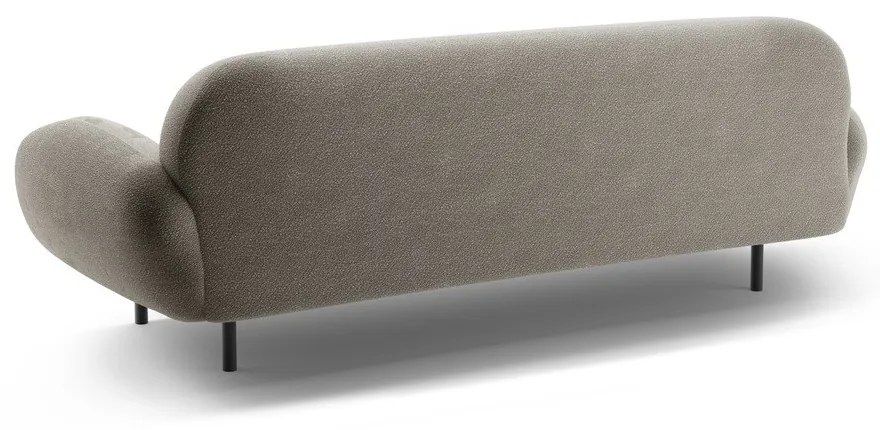 Sivá pohovka z textílie buklé 208 cm Poppy – Micadoni