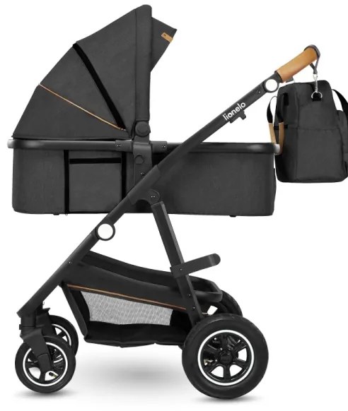 Lionelo - Kombinovaný kočík 2v1 AMBER Grey Graphite